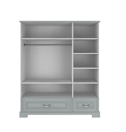 Ines neutral gray Dreitüriger Schrank
