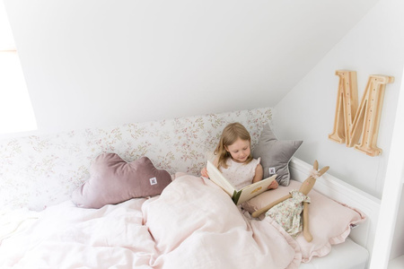 Dusty pink Bettwäsche bezüge aus Leinenstoff L