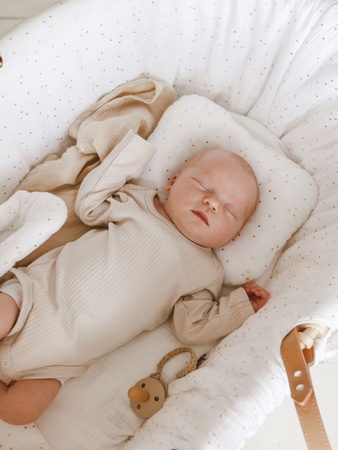 Textiles to the Moses basket Golden Dots Snow