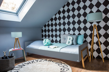 Lotta gray Bett 90x200