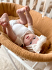 Set: Moses Basket Meeko with mattress+stand+textiles Carmel