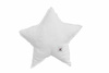 Snowy white Linen Sternenkissen
