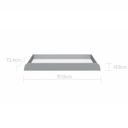 UP! gray szuflada 70x150