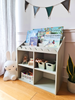 Montessori-Regal Book Nook sage – Kinderregal für Bücher und Spielzeug