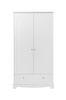 Royal  timeless white 2-door wardrobe