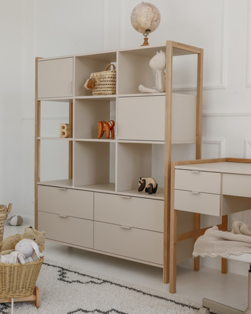 Versa Wide Bookcase – modern bookcase for kids’ and teens’ rooms