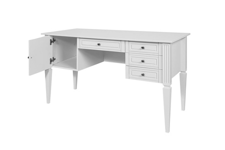 Ines elegant white Schreibschrank