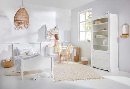 Royal timeless white bed 90x200