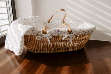 Textiles to the Moses basket  Vintage